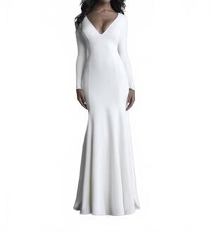 NEW ALLURE BRIDALS long sleeve wedding dress in ivory